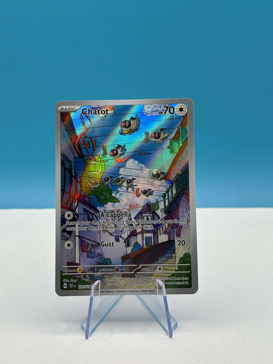 Pokémon TCG S&V Temporal Forces: Chatot 181/162 (Illustration Rare)