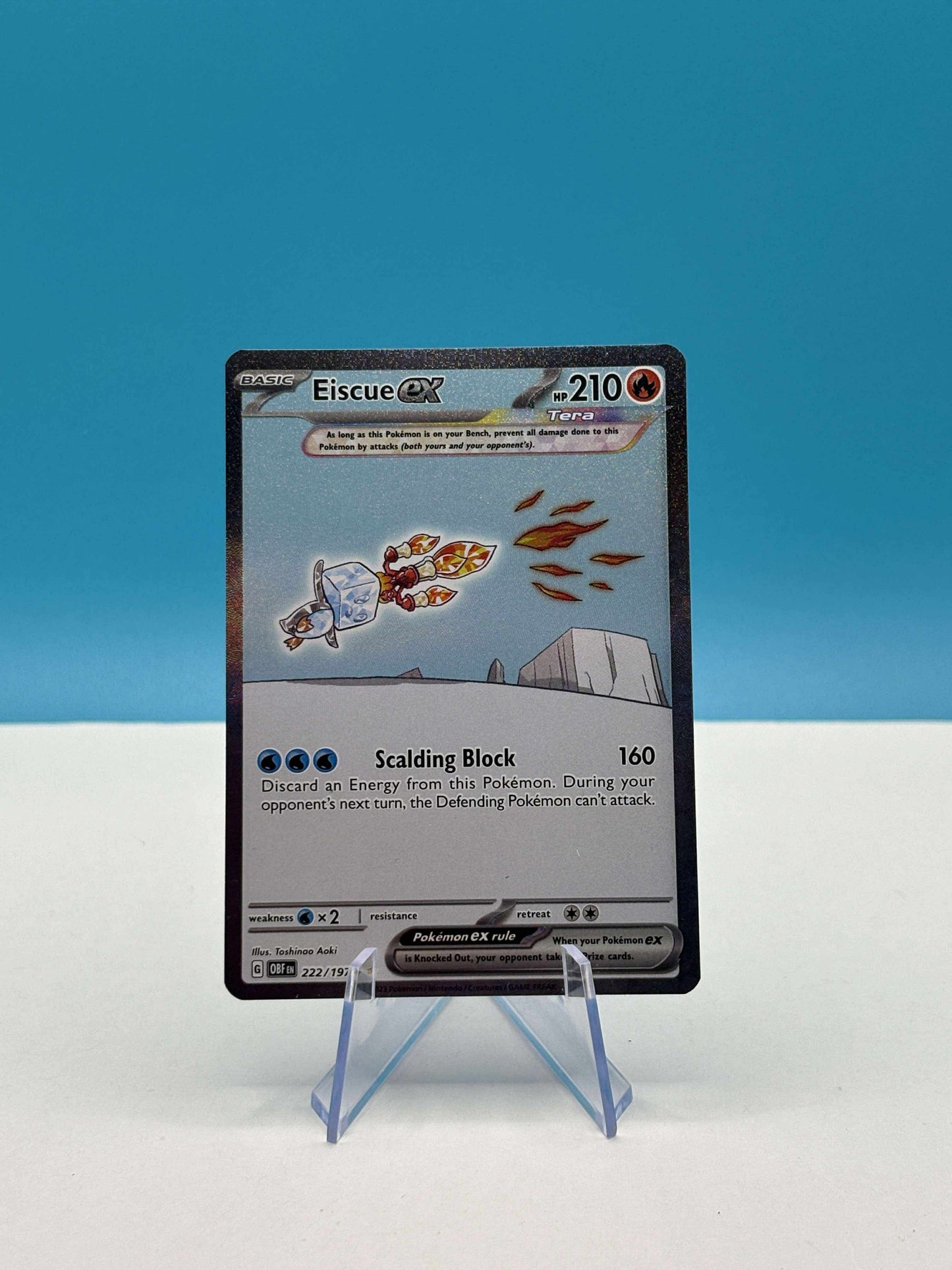 Pokémon TCG S&V Obsidian Flames: Eiscue 222/197 (Special Illustration Rare)